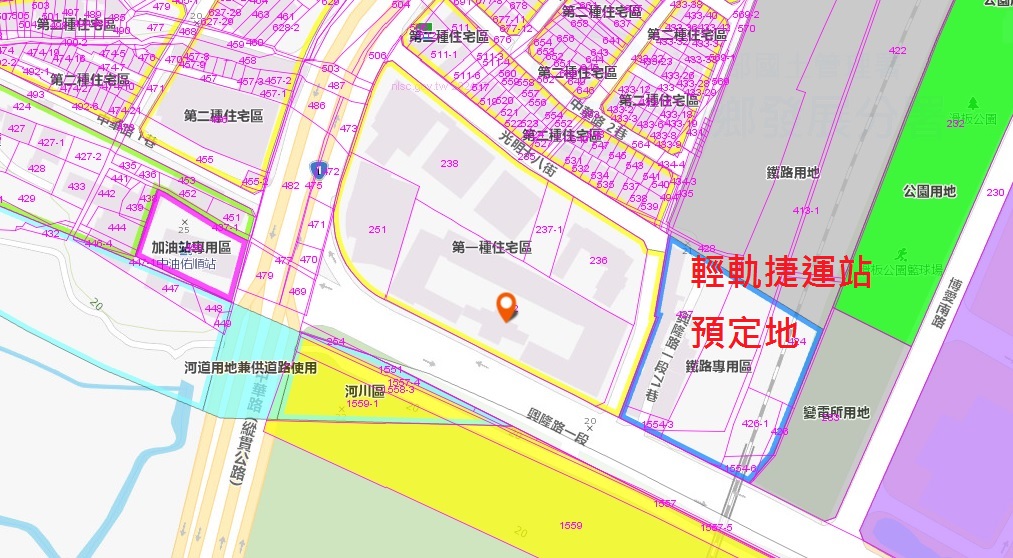 興隆路一段輕軌站預定地0